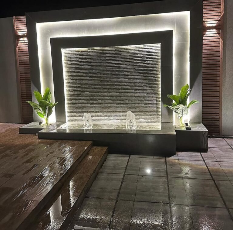 تصميم شلالات حدائق عسير